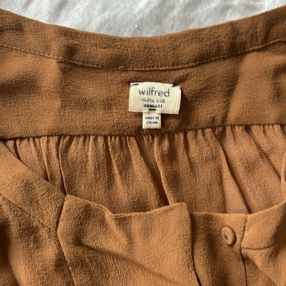 Wilfred Long Silk Tunic Blouse (X-Small) - Picture 3 of 4